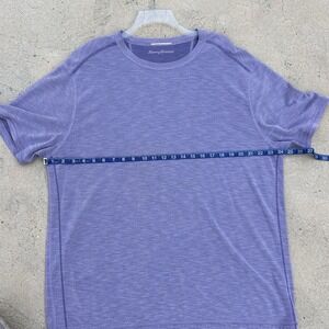 Tommy Bahama Mens Extra Large Crew Neck Short Sleeve T-Shirt Coolmax Purple